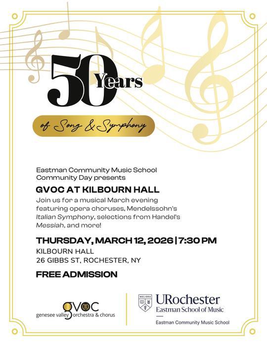 Eastman Community Music School presents the Genesee Valley Orchestra and Chorus
