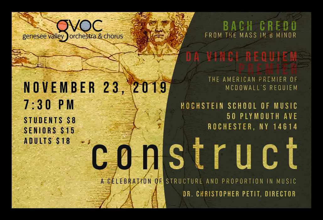 GVOC presents CONSTRUCT - a celebration of structure and proportion in music!