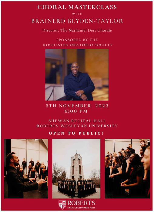 Choral Masterclass with Brainerd Blyden-Taylor